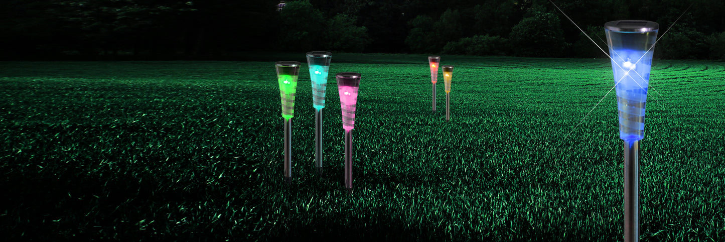 Set solarnih svetilk IP44 različne barve