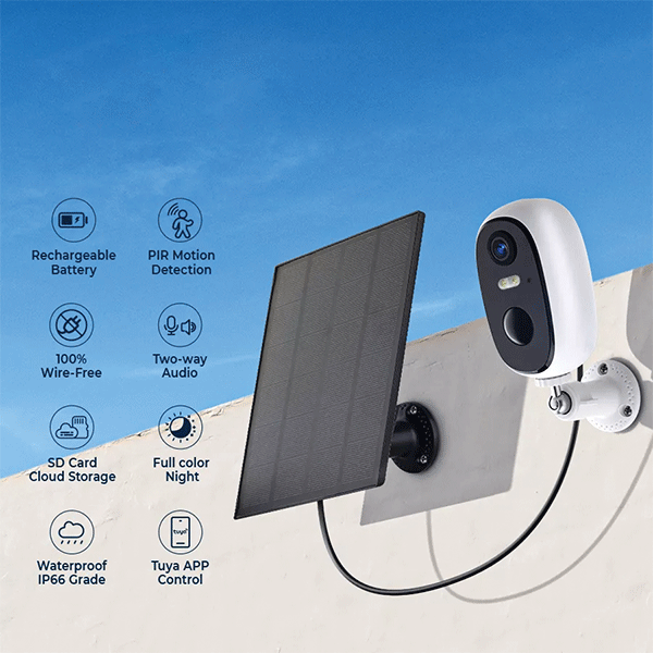 TUYA smart solarna kamera 2MP IP66