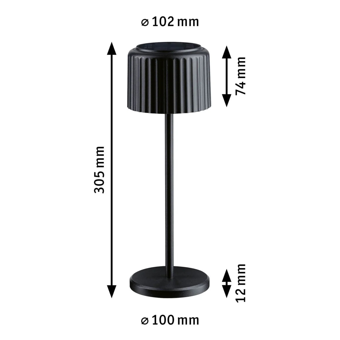 Solarna LED svetilka 2,5W IP44 2700K